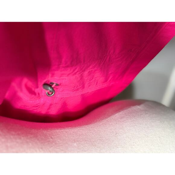 Chico's jacket 100% cotton 3/4 sleeve cinched waist pockets collar zip Sz 0 US S - Picture 8 of 10